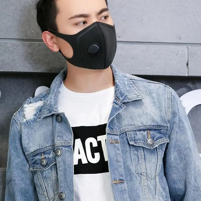 PM2.5 анти-Пылезащитная маска Активированный уголь лицо рот крышка маски пыленепроницаемый ветрозащитный Рот бактерии доказательство для здравоохранения