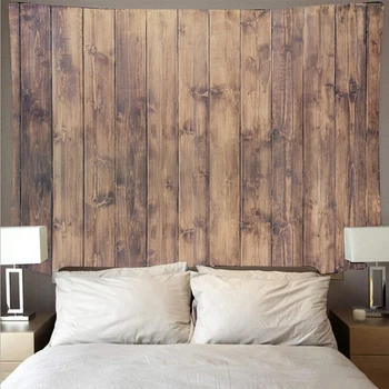 

Retro wood plank texture cheap tapestry art tapestry psychedelic wall hanging beach towel decoration thin blanket yoga GT93