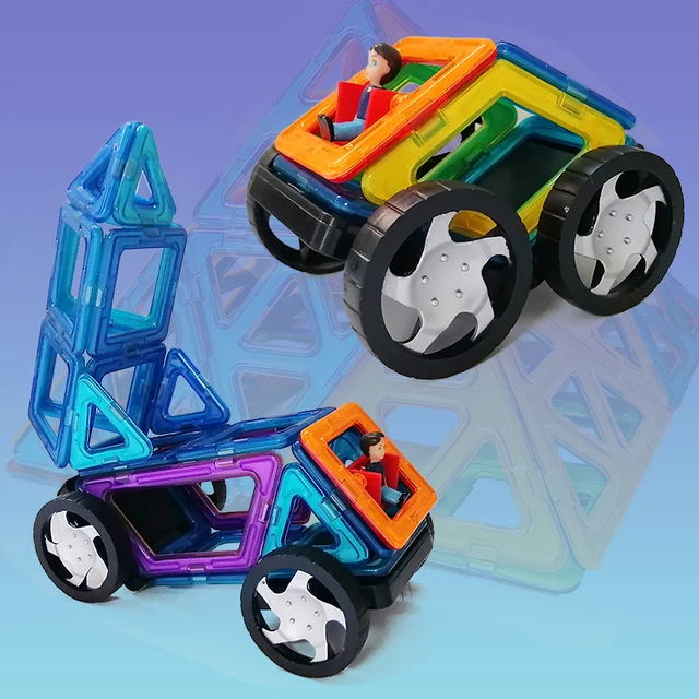 1pcs Magnetic DIY building blocks parts construction toys for toddlers Designer magnetic toys Magnet model building toys 6