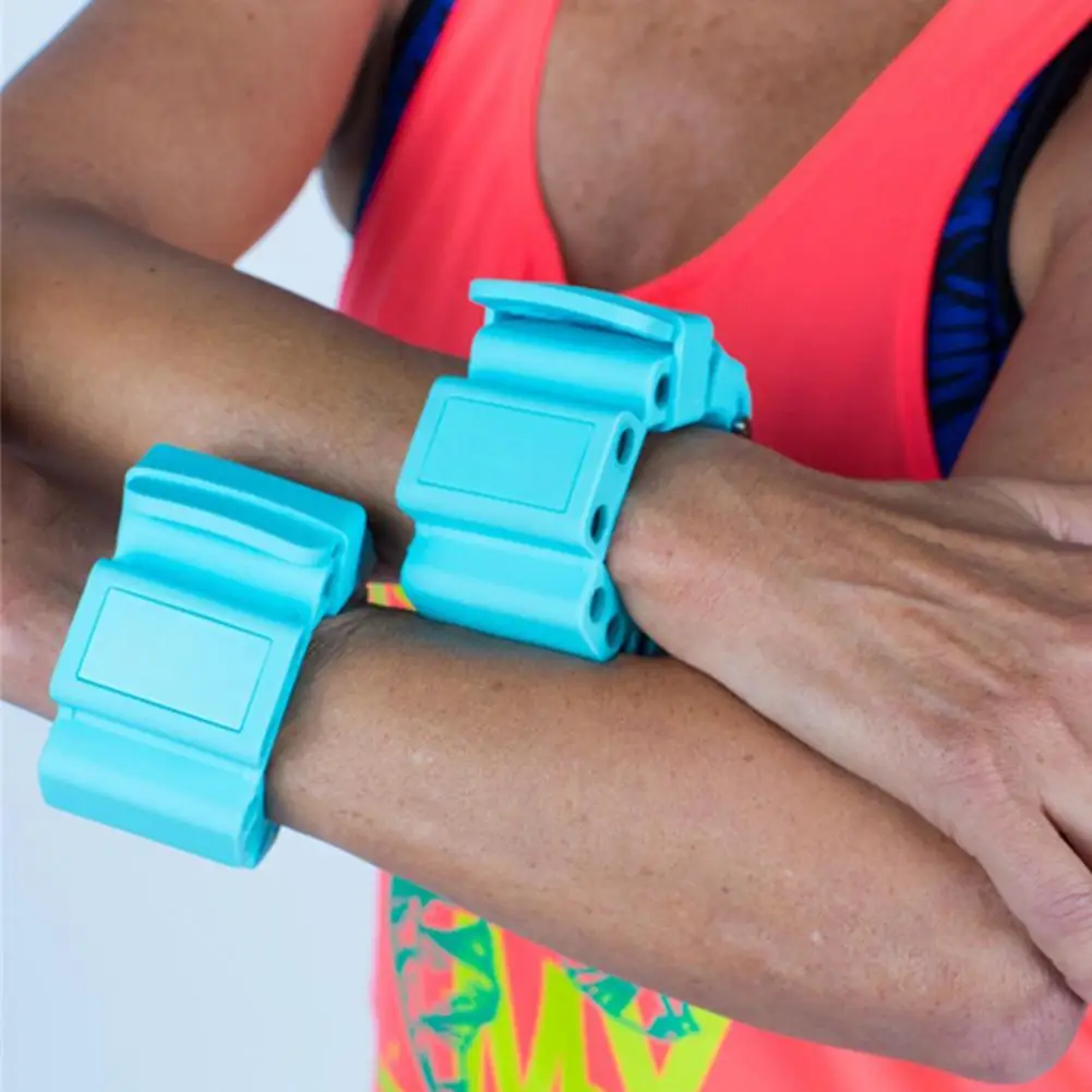 2Pcs Durable Wrist Weights Silicone Adjustable Bracelet Wearable Wrist Weights For Fitness Exercise Walking Jogging Yoga Gym