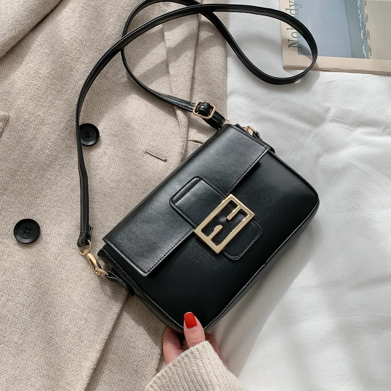 

Online Celebrity Bag Women's 2020 New Style Korean-style Fashion Simple Textured Shoulder Bag Western Style Versatile Shoulder S