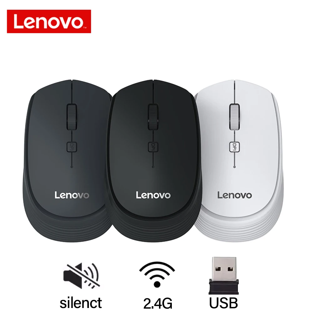 Lenovo M202 Wireless Mouse Usb Connection  Wireless Mini Notebook  Computer Mice 1600dpi Mute Mous For Pc Laptop - Mouse - AliExpress