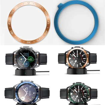 

Stainless Steel Metal Bezel Styling Ring Protective Frame Case Edge Cover Protection For Samsung Watch3 Galaxy Watch 3 41mm/45mm
