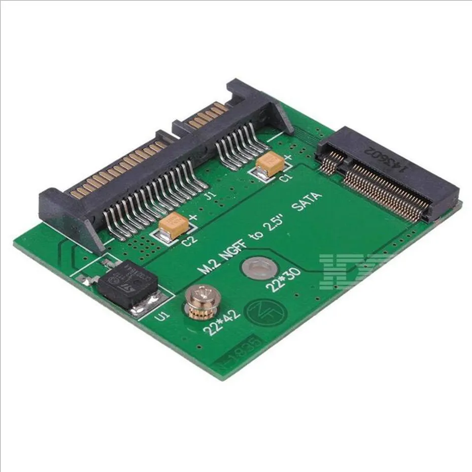 Переходник NGFF M.2 на SATA 22Pin 2 5 дюйма адаптер для жесткого диска маленькая плата SSD