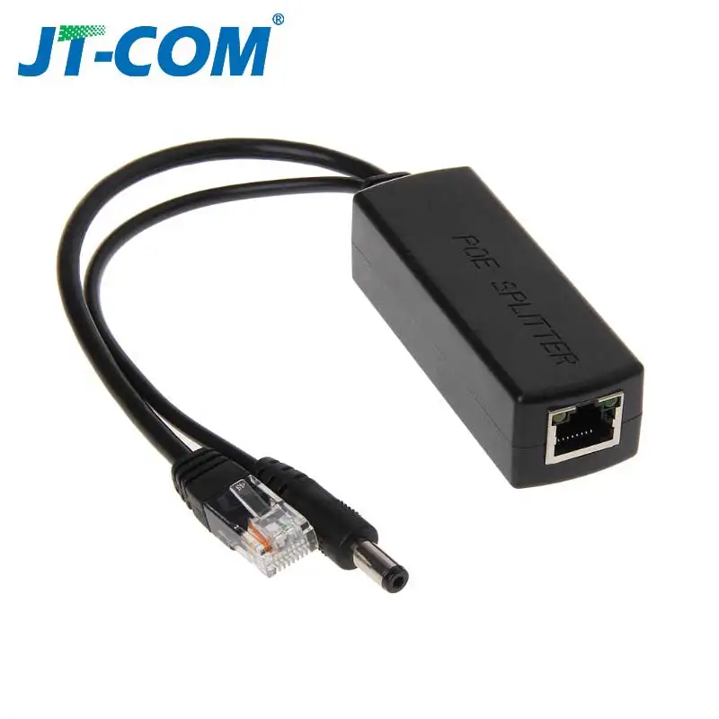 10/100M 48V To 12V 5V POE Connectors Adapter Cable Splitter Injector Power Supply Data Transmission POE Splitter