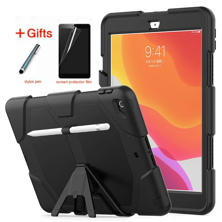 For Apple iPad 9th Generation 10.2 Case Heavy Duty Cover+Screen  Protector+Pen