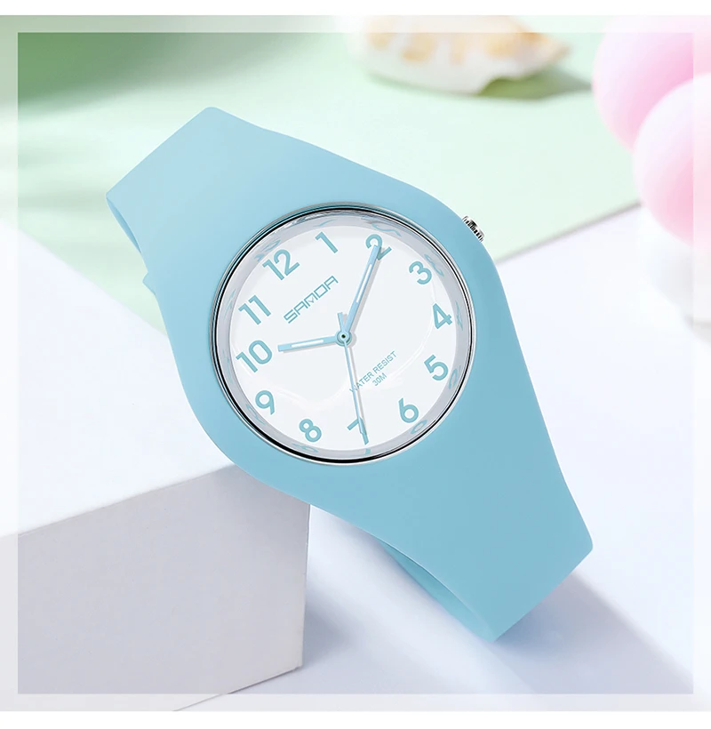 2021 New Sports Electronic 30M Waterproof Multifunction Personality Student Hand Plate Watches Quartz Movement Calendar 6056