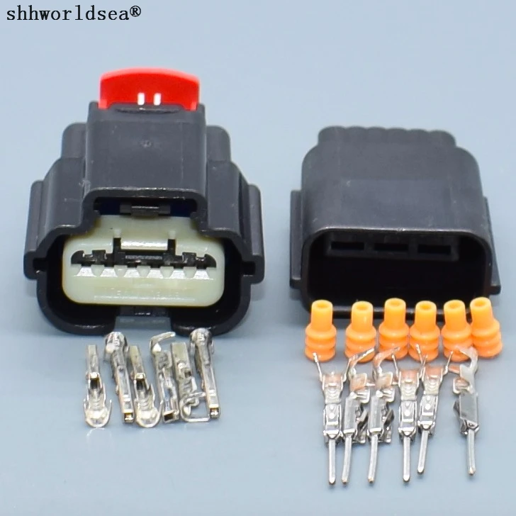 

shhworldsea 6 Pin 31404-6110 male female Auto Throttle Pedal Plug Automotive Connector For Ford Cruze Buick Chevy