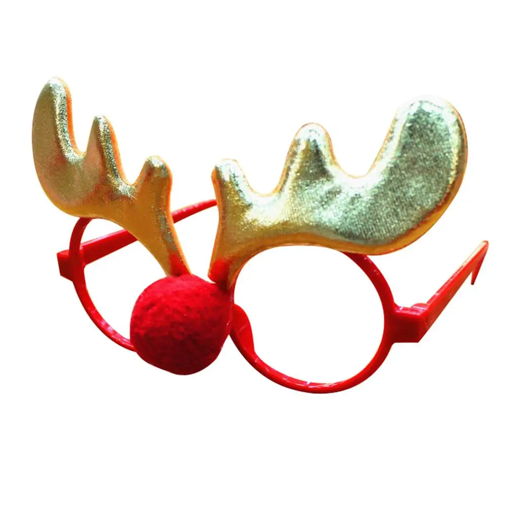 Max Fun Juego De 24 Piezas De Marco De Gafas De Navidad Y Diademas Con 24 Bonitos