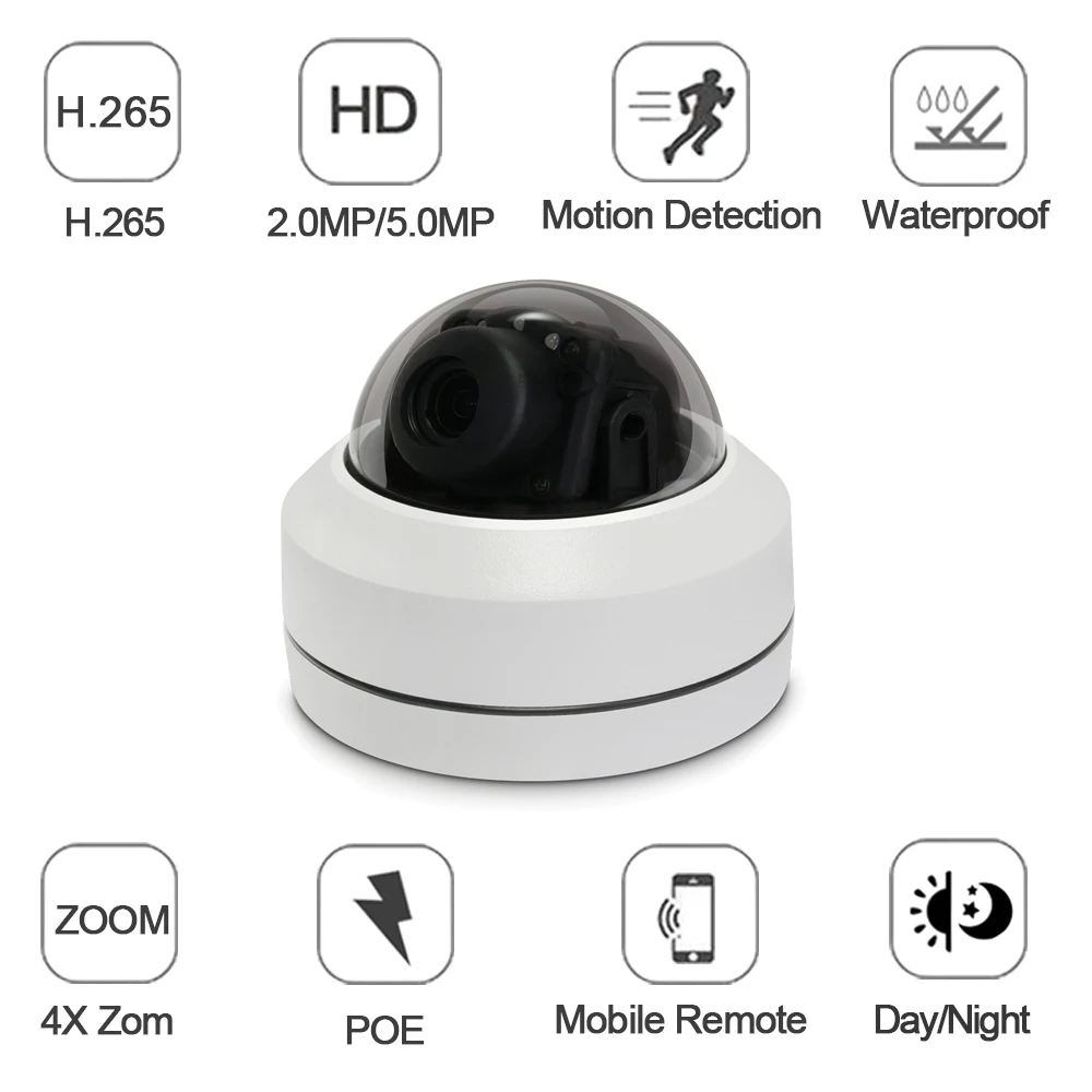 

1080P PTZ IP Camera Outdoor Waterproof home security Camera Mini Speed Dome Camera IP Onvif 4X Zoom 5.0MP Night Vision IP Camara