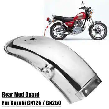 

Motorcycle Rear Fender Mud Flap Chrome Mudguard Stainless Steel Splash Guard For Suzuki GN125 GN250