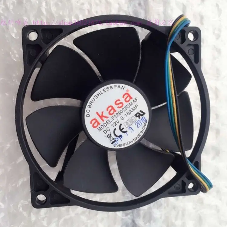 Для вентилятора Akasa 9025 9 см F129025dmaf 0.18a круглый подвесной клапан 4-проводной