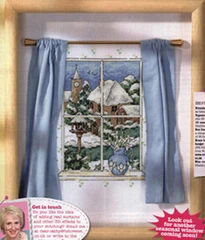 

H T Cross182-2 [snow view] precise printing with accessories cross stitch set scenery