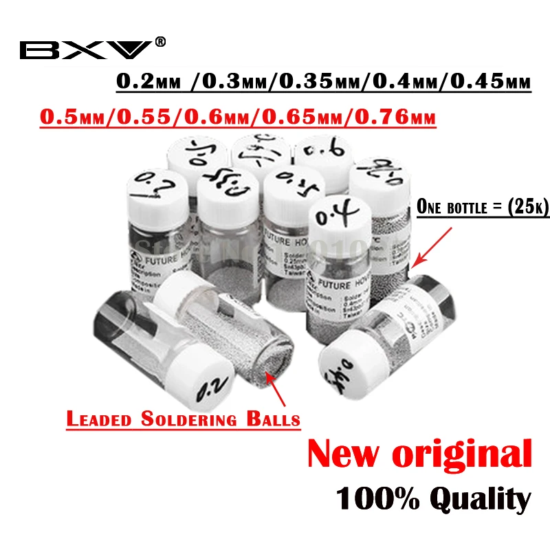 (25k) 0 2 мм/0 3 35 4 45 5 55/0 6 65 76 мм/мм свинцовые Паяльные шарики BGA магазин BXV | Электронные