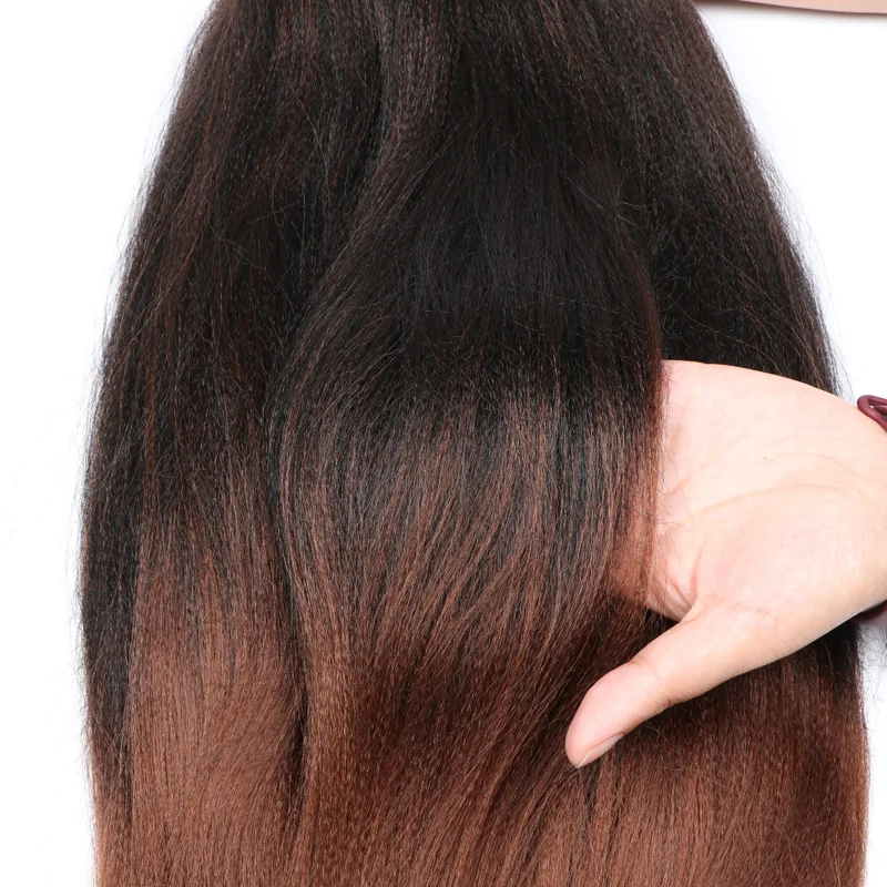 Cabello trenzado preelástico, 26 pulgadas de longitud, 95 gramos, sensación suave de fibra japonesa, ajuste de agua caliente, extensión de cabello trenzado