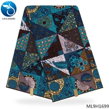 LIULANZHI торговля африканская вощеная ткань принтом блок восковая печать ткань настоящая восковая Ткань 6 ярдов ML9H1688-99
