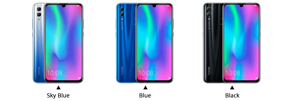 Глобальная версия, Honor 10 Lite, 32 ГБ/64 ГБ, смартфон, четыре ядра, 6,21 дюймов, 2340X1080 P, 24 МП, фронтальная камера, Android 9,0