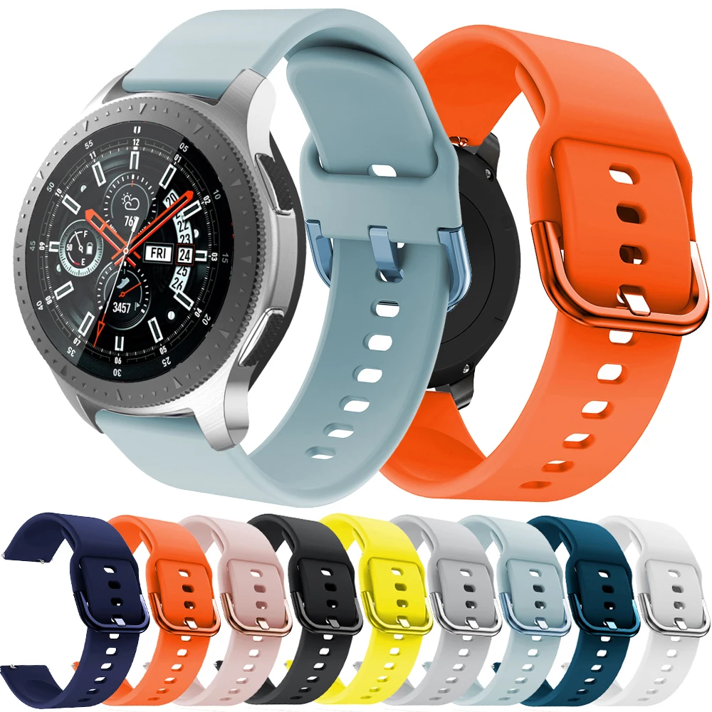 

For Huawei Watch GT/GT 2 42MM 44MM Bracelet 22mm band for samsung Gear S3 classic Frontier galaxy watch 46mm strap rubber Strap