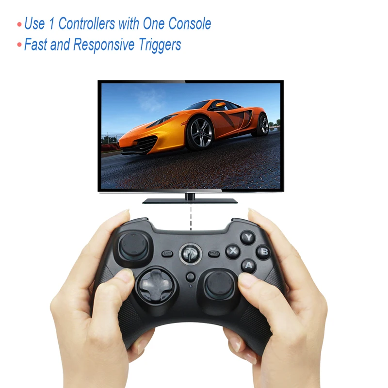 EasySMX ESM-9101 геймпад для Xiaomi Mi tv Box 3 S игровой контроллер с двойной вибрацией Turbo Android геймпад для ПК PS3 телефон