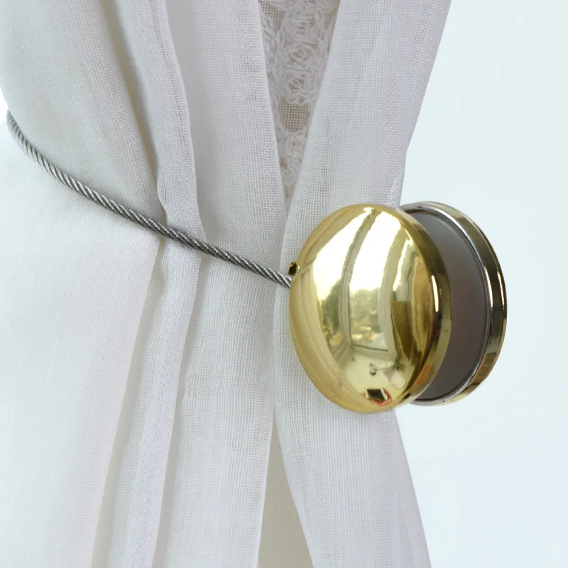 Magnetic Curtain Buckle Magic Simple Tie Rope Accessory Windows Decoration Backs Holdbacks Clips | Дом и сад