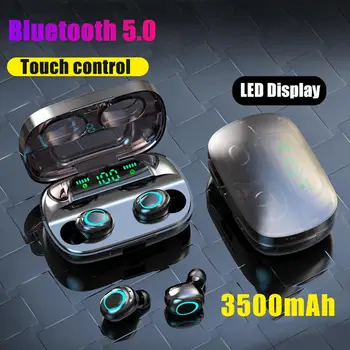

S11 TWS Bluetooth 5.0 Wireless Earphones Headphones Touch Control Sports In-Ear Headset Wireless Headphone Bluetooth Earphone