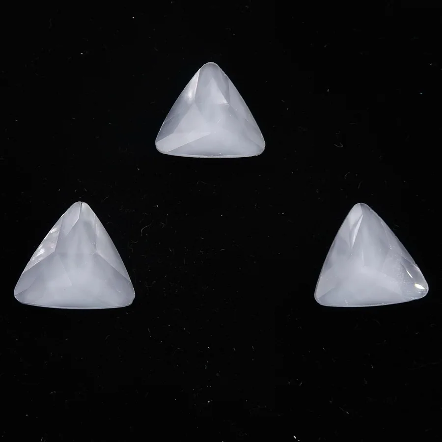 A2 Black diamond Необычные стеклянные Хрустальные 18 мм желе конфеты AB& радужные цвета треугольной формы клей на Стразы бусины аппликация Рукоделие отделка - Цвет: A2 Black diamond