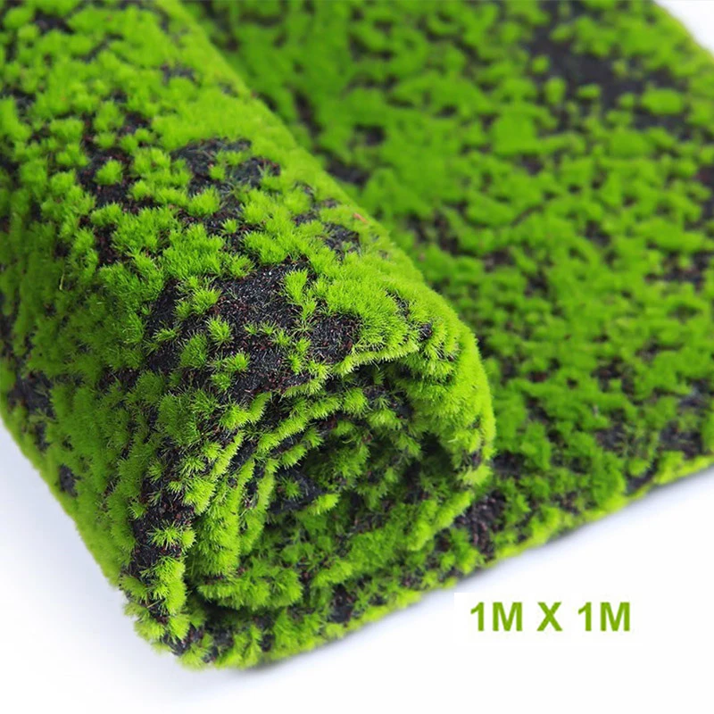 Artificial plants turf moss carpet 1M*1M outdoor simulation decoration  green landscape home window wall festival wedding