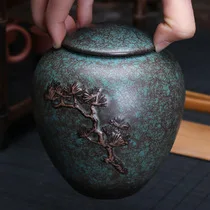 Черный керамический чайный набор креативный чай в японском стиле художественный подарок керамический чайный набор кунг-фу напрямую от производителя настраиваемый a G