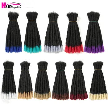 10inch Handmade Dreadlocks Hair Extensions Synthetic Crochet Hair For Men And Women Ombre Braiding Hair Extension Hair Expo City 1
