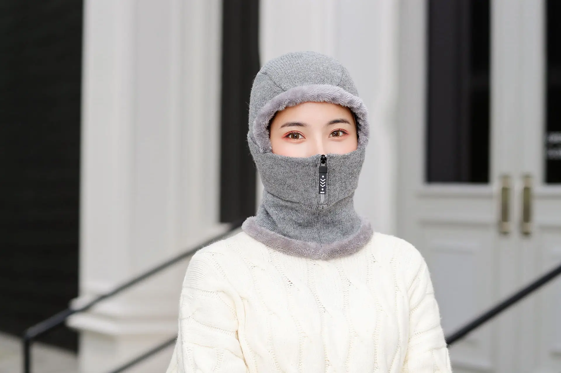 Зимняя женская шапка, вязаная шапка, шапка бини, мужской шарф, Skullies Beanies, зимние шапки для мужчин и женщин, шапки Gorras Bonnet, маска, брендовая шапка