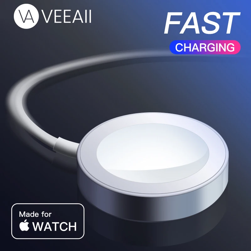 

VEEAII Quick Wireless Charger for Apple Watch Series 1 2 3 4 USB Magnetic Fast Charging 1m Cable for Watch Chager Dock Adapte