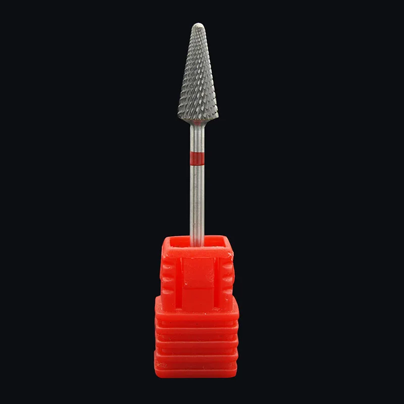 Kimaxcola 3/32 ''вольфрамовое стальное сверло для ногтей пилочка для ногтей твердосплавное сопло для удаления геля для очистки ногтей фрезы M0413 - Цвет: Fine