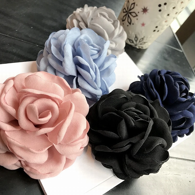 Корейский Изысканный тканевый художественный цветок розы Броши для женщин Мода ретро одежда корсаж ювелирные изделия аксессуары