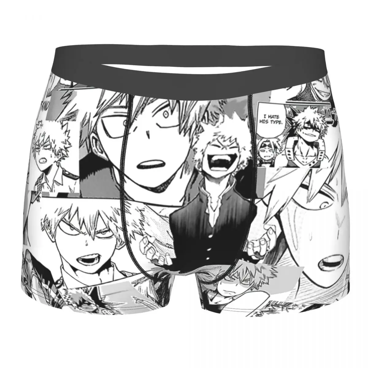 Katsuki Bakugou,Boku No Hero Academia Underpants Breathbale Panties Male Underwear Print Shorts Boxer Briefs