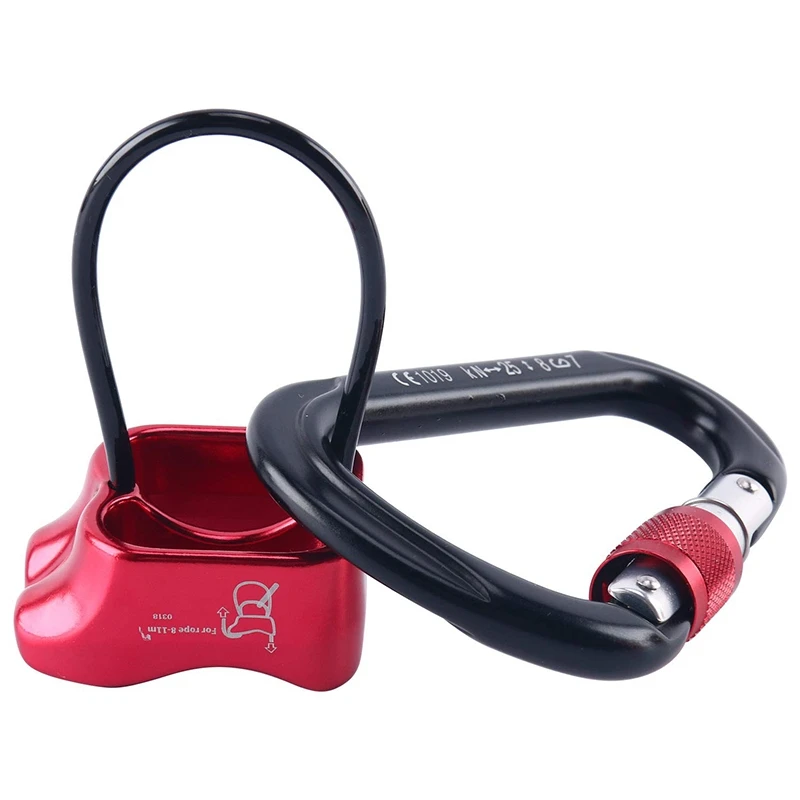 

ABUO-816/5000 Mini-Sleeve Device with 25KN Locking Carabiner V-Groove or Sleeve-Type Package for Those Who Love Outdoor Sports