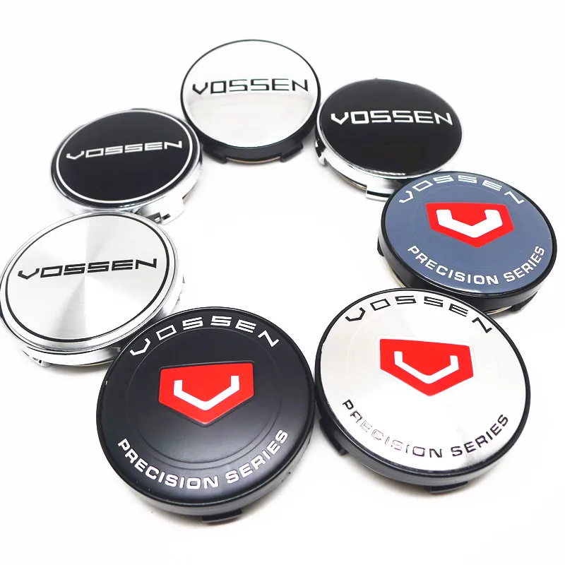 4 Pezzi 60Mm Vossen Coprimozzo Coprimozzo Coprimozzo 56Mm Emblema Distintivo Cerchioni Per Auto Coprimozzo Accessori Per Lo Styling
