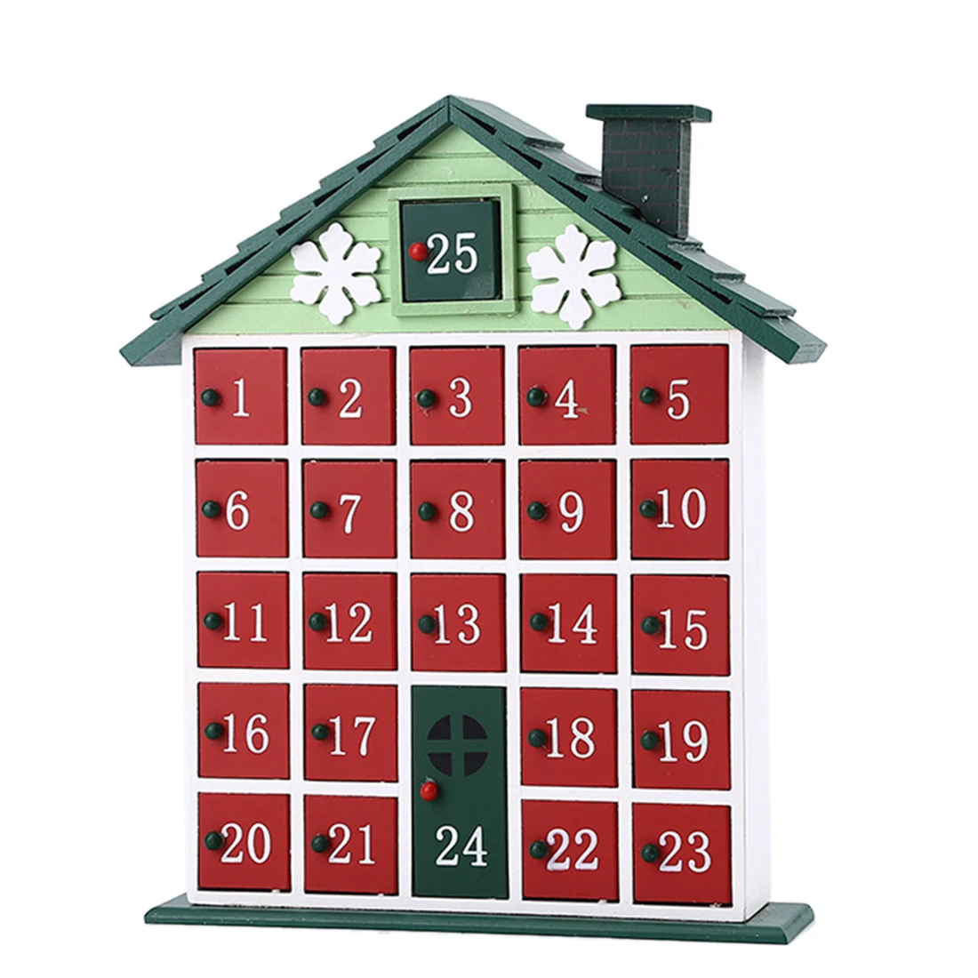 Рождественский календарь с обратным отсчетом, деревянный шкаф с датой, ящик для хранения календаря-Лось