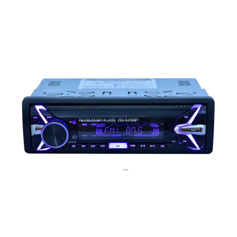D4785 Съемная панель 12 в 1 Din универсальная Автомагнитола Авто Стерео Bluetooth FM Aux вход