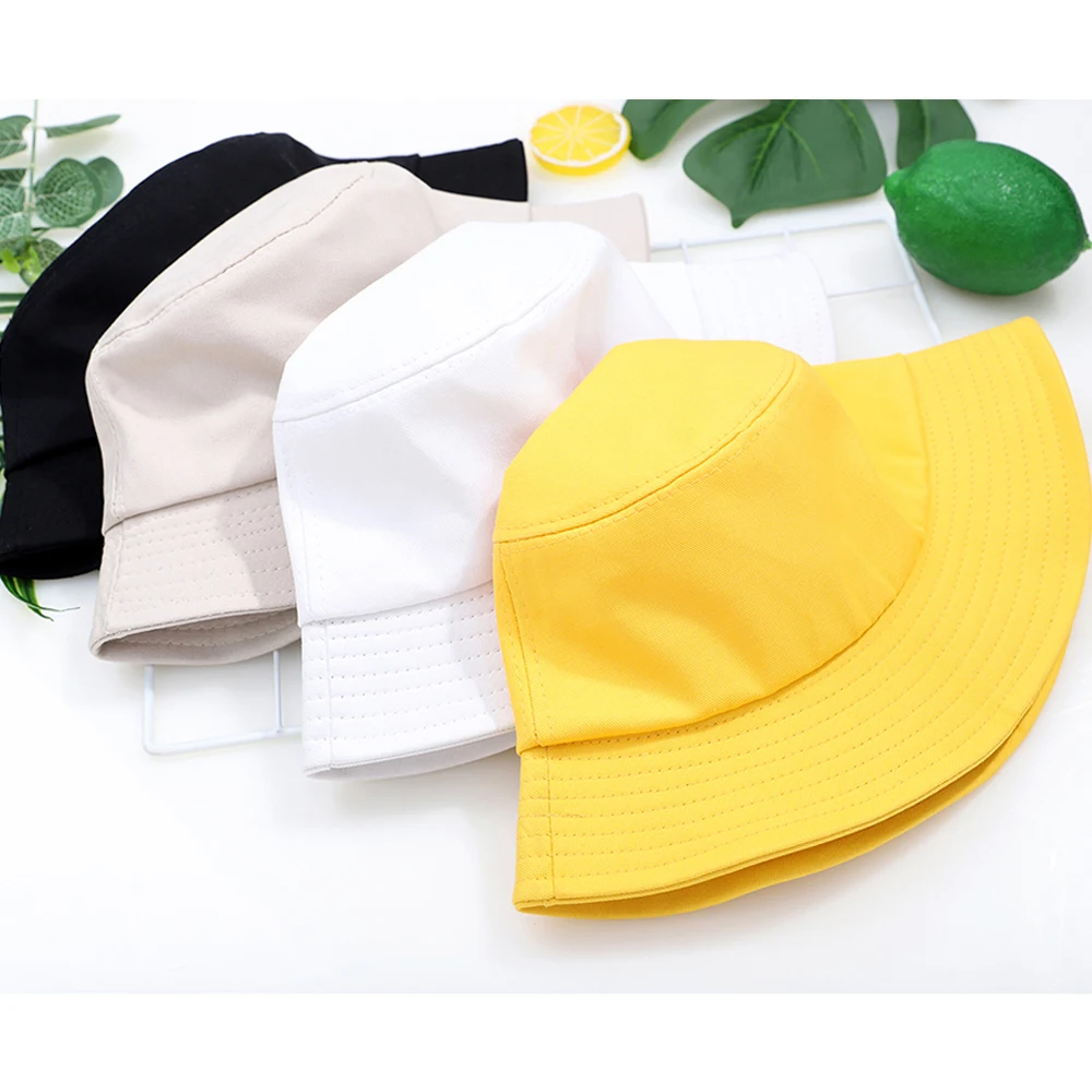 Bye Bye Foldable Bucket Hat For Men Headwear Women's Fishing Hats Autumn Funny Beach Sun Caps Fashion White Bob Chapeau 2020