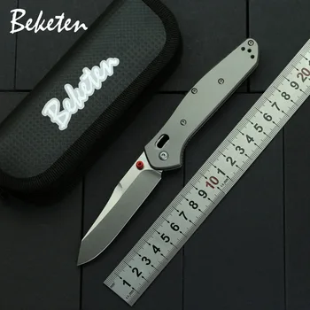 

BEKETEN 940 Pocket Folding Knife M390 Blade Titanium Handle Outdoor Camping Hunting Survival Tactical Knives Collect EDC Tools
