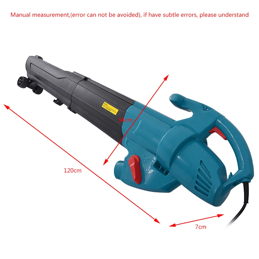 Soplador eléctrico pulverizador de hojas de árbol herramientas de jardín al aire libre máquina de succión de soplado de alta potencia y máquina de succión 220V 3000W