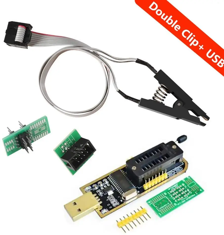 SOIC8 SOP8 флэш чип зажим для проверки ИС разъем Adpter программатор BIOS + CH341A 24 25 серия EEPROM