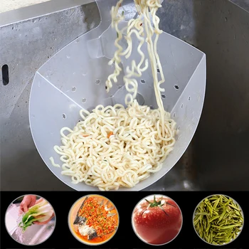 

Filter Anti-Blocking Food Residue Dry Wet Separation Kitchen Sink Garbage Drain Bag With Suction Cup Funnel Filter
