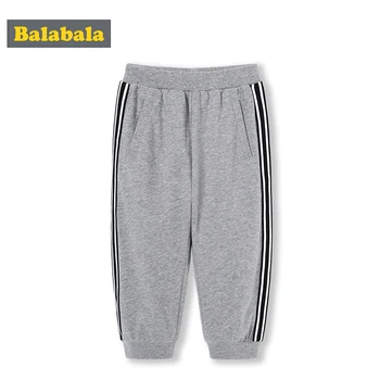 

Balabala Children boy cropped pants 2020 summer new pants cotton fashion sports casual pants