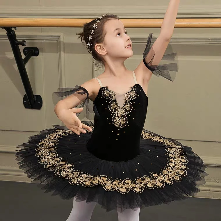 

Children's Professional Ballet Dance Dress Kids White Swan Adult Performance Dress Girl Ballerina Costumes Gymnastics Leotards