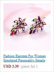 1 пара женских сережек, хрустальные стразы, круглые серьги-гвоздики, модные ювелирные изделия