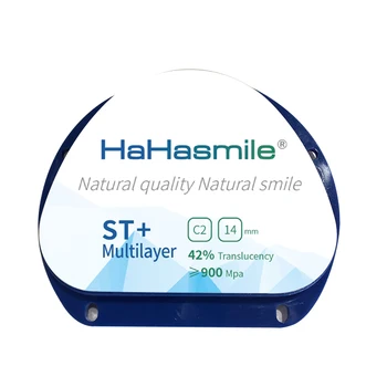 

AG Dental Zirconia Blocks for Dentures Enamel CAD CAM C2 16 Colors Preshade Zirconia ST+Multilayer Zirconia Blocks