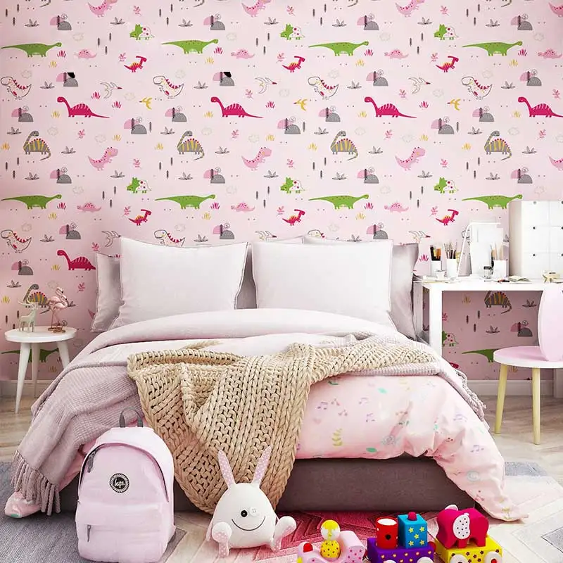 Детские обои с изображением динозавра Юрского периода домашний декор