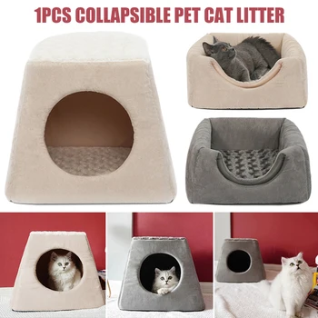 

Collapsible Foldable Cat House Cat Sofa Bed Pet Supplies for Cat Small Dog JA55