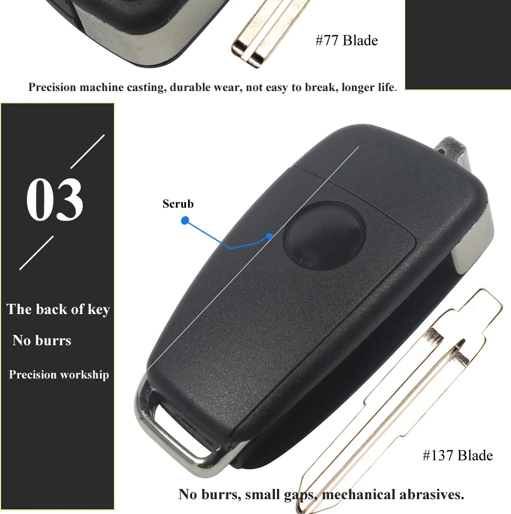 Keyforkess 315 Mhz/447 Mhz Chiave a Distanza per Ssangyong Rexton RX7 Actyon Kyron Uncut Lama Key Fob Sostituzione - Hb7aa85b2bc6c46699f70befdc89b5e2fm
